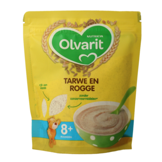 Olvarit Breakfast porridge wheat and rye 8+ months 200 Gram