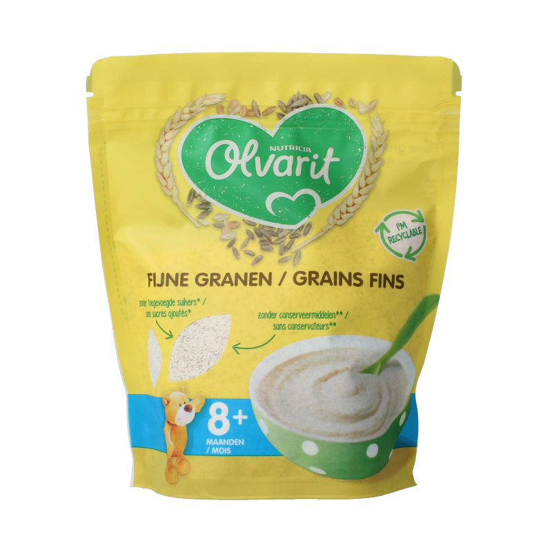 Ontbijtpap fijne granen 8+ maanden 200 Gram