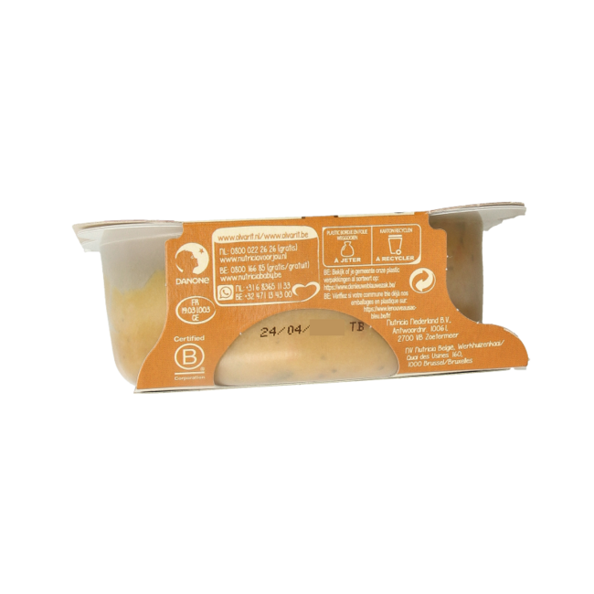 Potiron patate douce poulet 12M211 bio 230 grammes