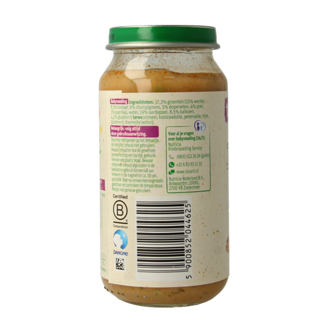 Piatto Completo Carote e Tacchino (Stamppot) 18M04 250 Grammi