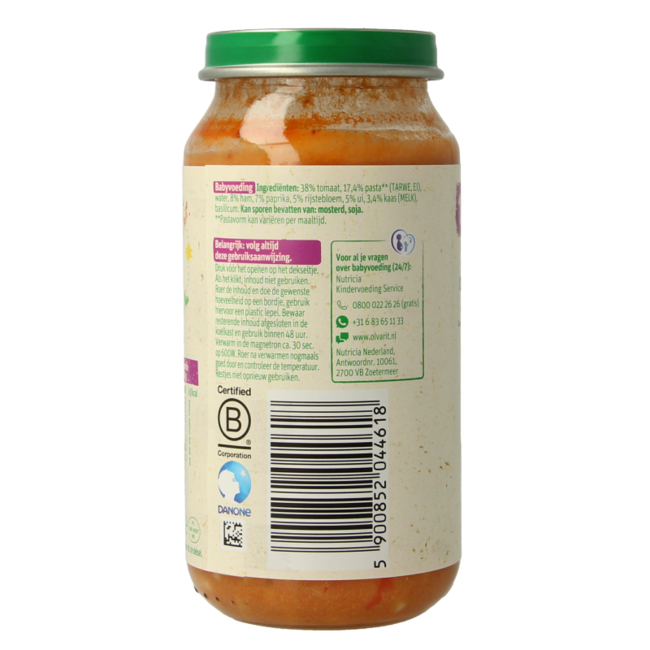 Pasta tomato ham 18M03 250 Gram