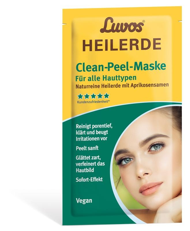 Luvos Mascarilla de arcilla curativa clean-peel para todo tipo de piel 7,5 ml 2 unidades
