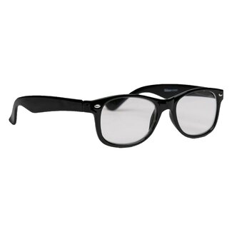Melleson Okulary do czytania Wayfarer, czarne błyszczące +2.00, 1 sztuka