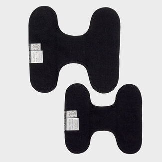 Imsevimse Washable panty liners without wings black 3 pieces