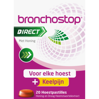 Bronchostop Bronchostop Direct Honig-Pastillen, 20 Stück