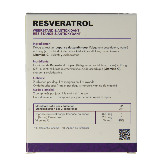 Resveratrol CT 100mg 60 Comprimidos
