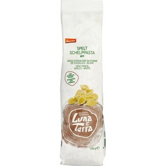 Luna E Terra Pasta de espelta blanca en forma de concha Demeter bio 250 g