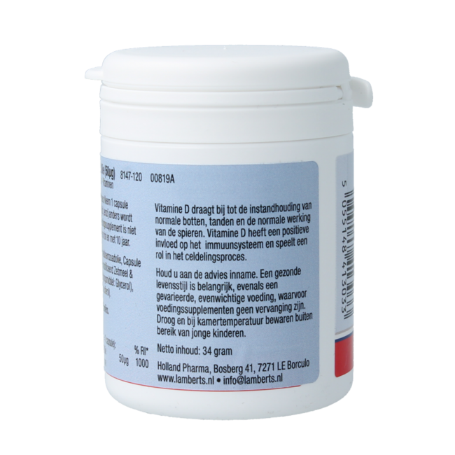 Vitamine D3 2000IE 120 Capsules