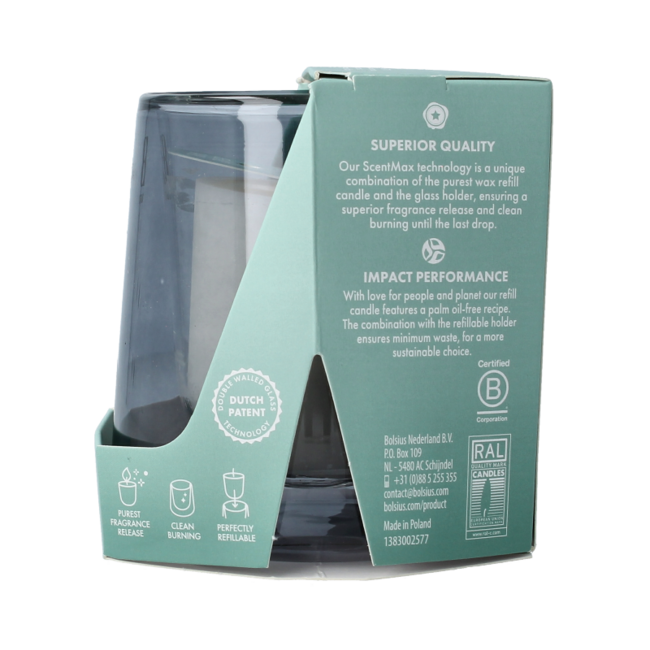 Kit de inicio Bolsius Clean Light ciprés y ámbar 1 unidad