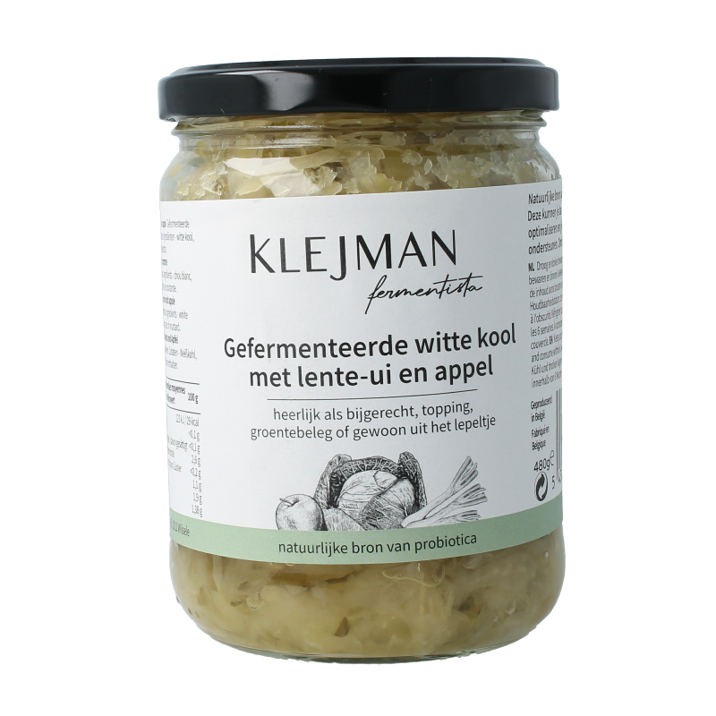 KLEJMAN Fermentista Cavolo bianco fermentato con cipollotto e mela 480 Grammi