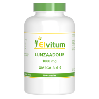 Elvitum Lijnzaadolie omega 3 6 9 180 Capsules