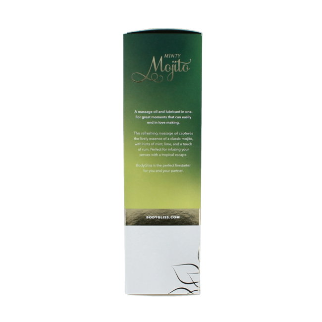Massage oil/lubricant minty mojito 150 Millilitres