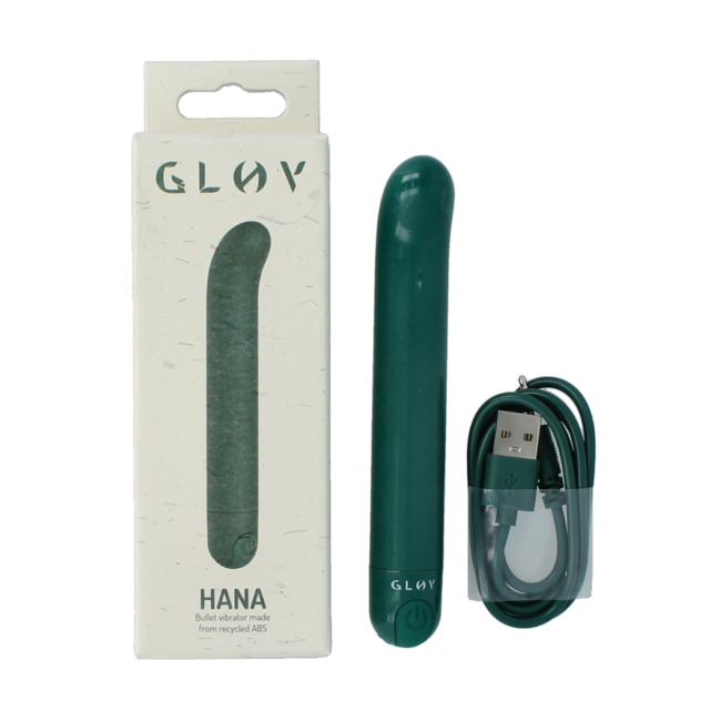 Vibrador de punto G ecológico Hana verde 1 unidad