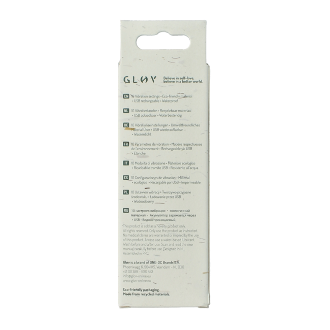 Vibrador de punto G ecológico Hana verde 1 unidad