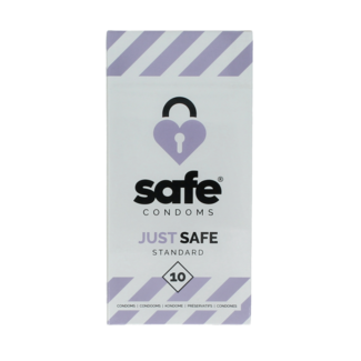 Safe Preservativi con lubrificante al silicone, 10 Pezzi