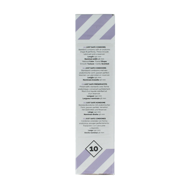 Condoms silicone lubricant 10 pieces