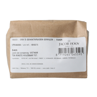 Jacob Hooy Grandma's minced meat seasoning ground 250 Gram