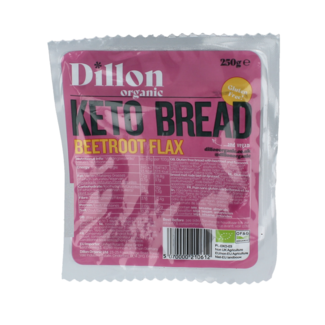 Dillon Organic Pain céto betterave graines de lin bio demeter 250 grammes