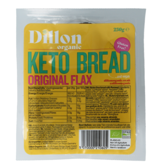 Dillon Organic Keto bread original flax gluten-free dem organic 250 Gram