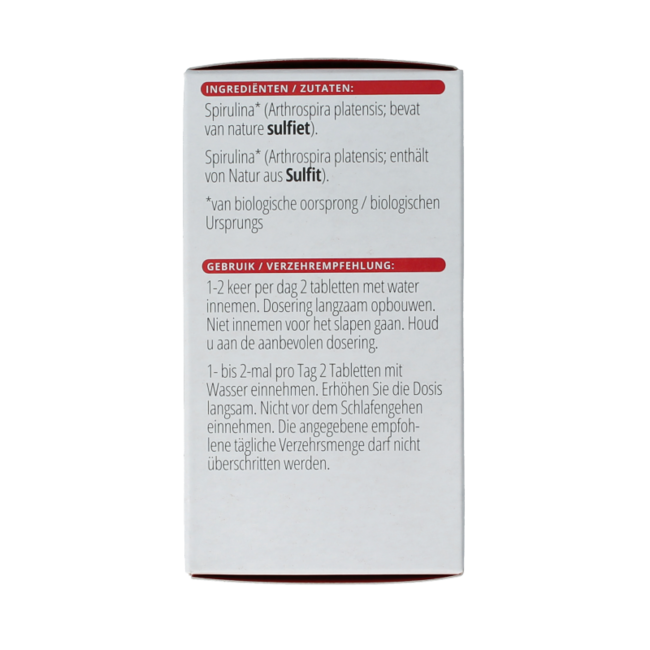 Spirulina 500 mg Bio 180 Tabletten