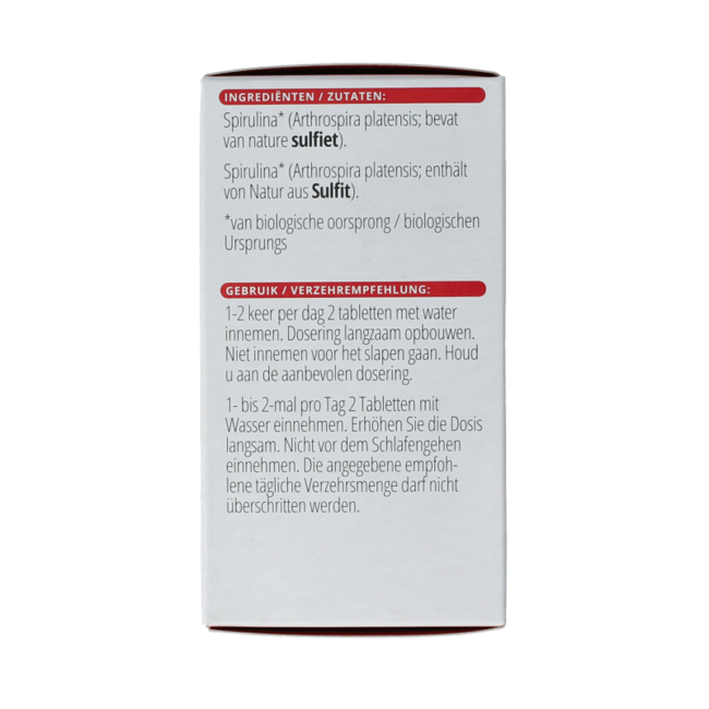 Spirulina 500mg bio 180 compresse