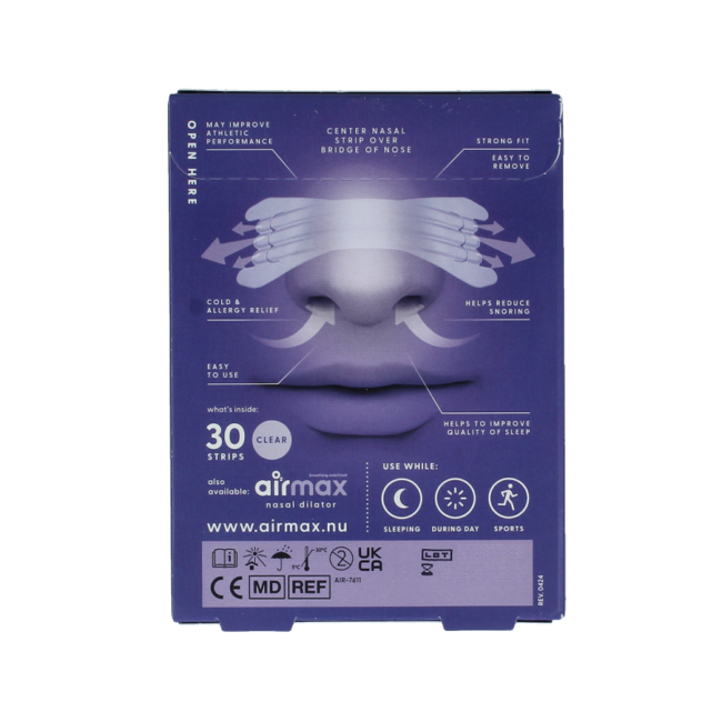 Tira nasal transparente 30 unidades