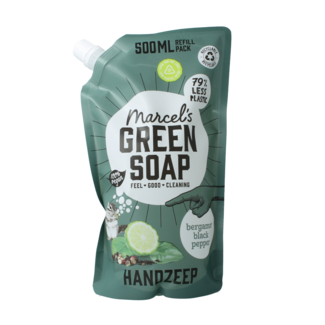Marcel's Green Soap Recharge de savon pour les mains bergamote & poivre noir 500 millilitres