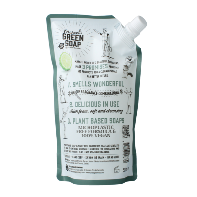 Hand soap bergamot & black pepper refill 500 Millilitres