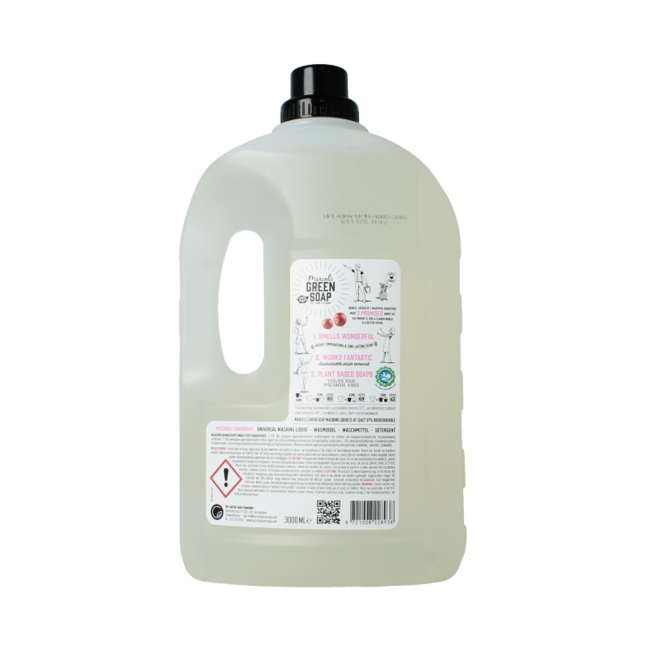 Universal laundry detergent patchouli & cranberry 3 litres