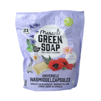 Marcel's Green Soap Cápsulas de detergente flores silvestres 21 unidades