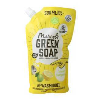 Marcel's Green Soap Spülmittel Nachfüllpackung Zitrone & Bergamotte 500 Milliliter