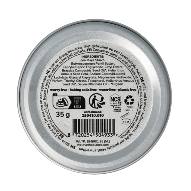 Balsamo Deodorante Mandorla Delicata Pelli Sensibili Vegano 35 Grammi