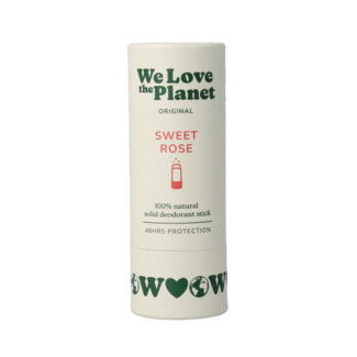 We Love The Planet Dezodorant w sztyfcie Słodka Róża 40 Gram
