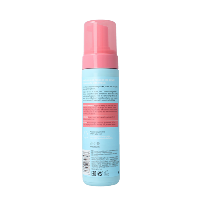 Espuma acondicionadora potenciadora de rizos 200 mililitros