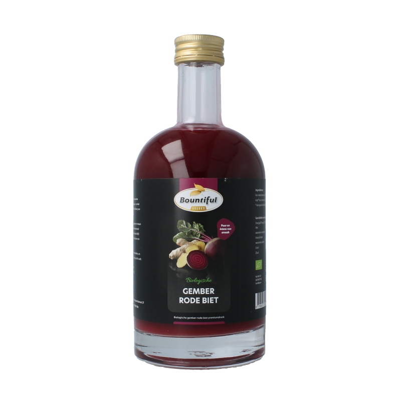 Bountiful select Succo Biologico di Zenzero e Barbabietola Rossa 500 Millilitri