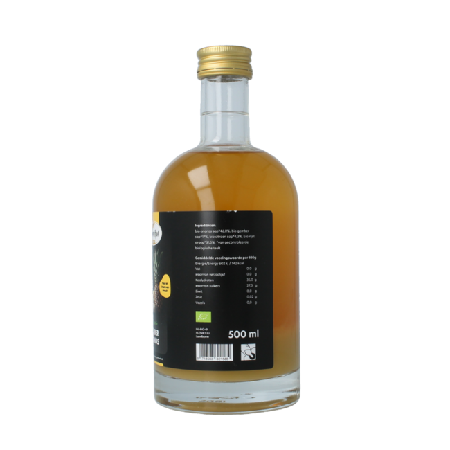 Zumo de jengibre y piña ecológico 500 ml