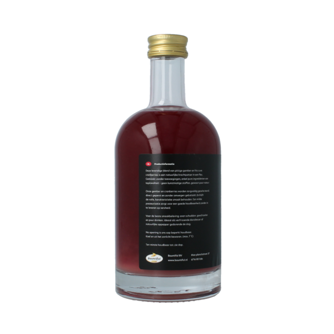Zumo de jengibre y arándanos rojos ecológico 500 ml
