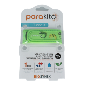 Parakito Pulsera antimosquitos junior camaleón 1 unidad