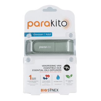 Parakito Bracelet anti-moustiques adulte kaki 1 pièce