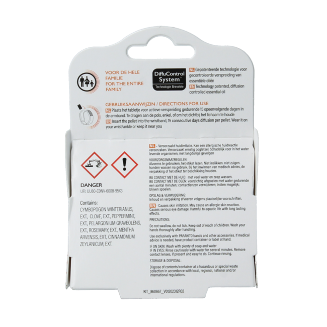 Recambios para pulsera antimosquitos 2 unidades