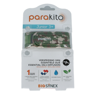 Parakito Anti-mosquito wristband junior camouflage 1 piece