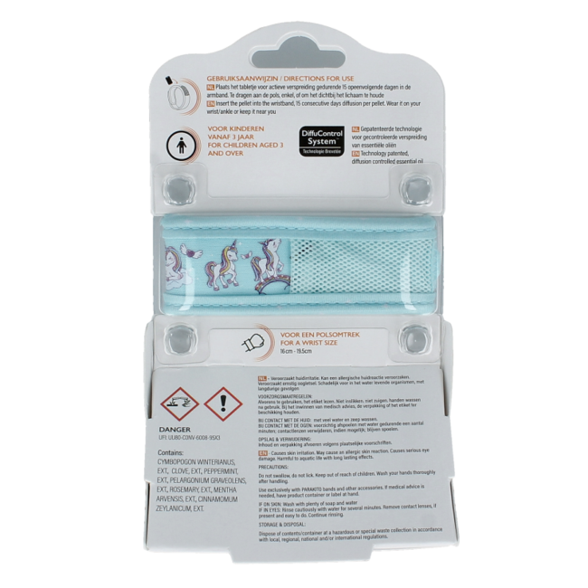 Braccialetto anti-zanzare junior unicorno 1 Pezzo