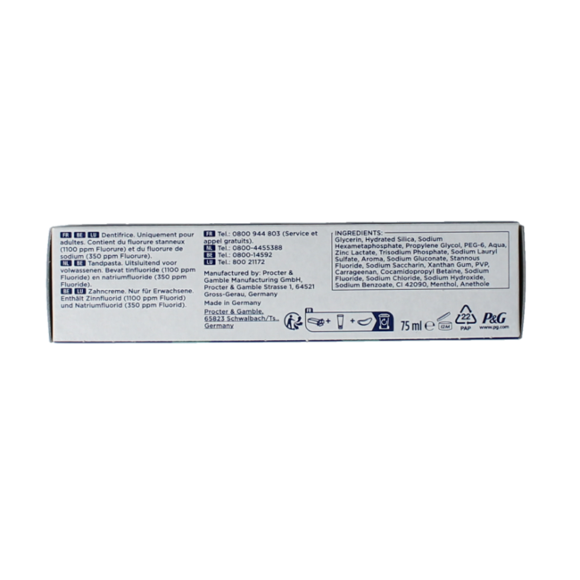 Dentifrice professionnel contrôle du tartre 75 ml