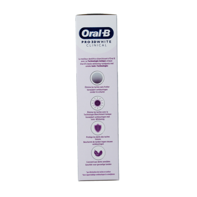 Oral-B 3D White Clinical Radiant Toothpaste 75ml