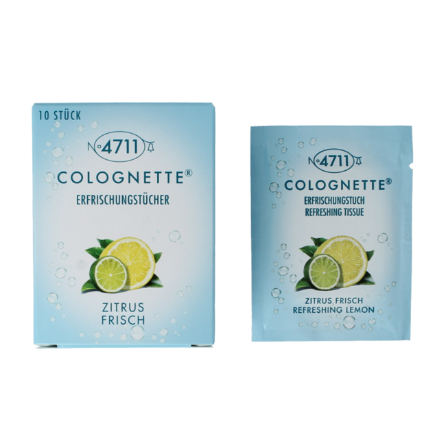Colognettes tissues lemon 10 pieces