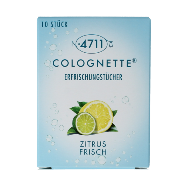 4711 Lemon Colognettes Refreshing Tissues - 10 Pack