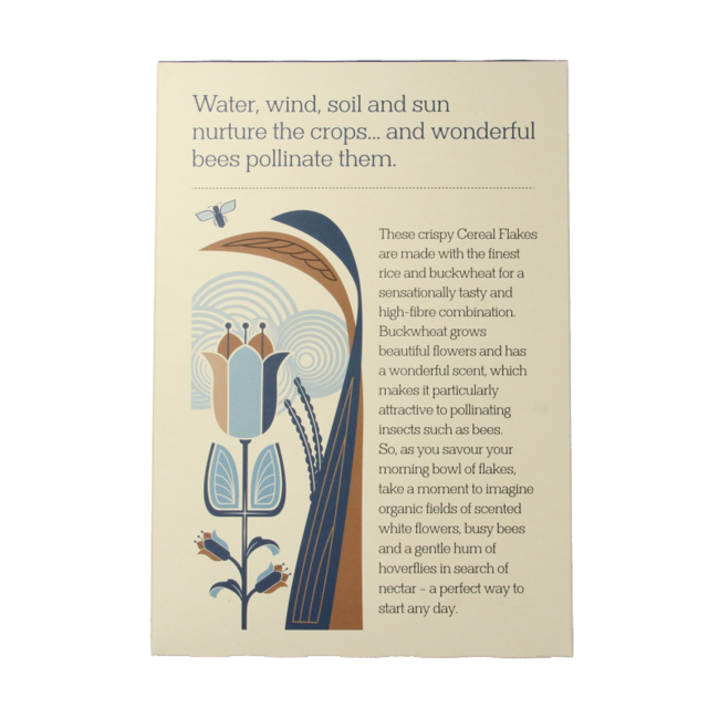 Glutenfree fibre flakes bio 375 Gram