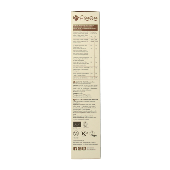 Gluten-free organic chocolate stars 300 Gram