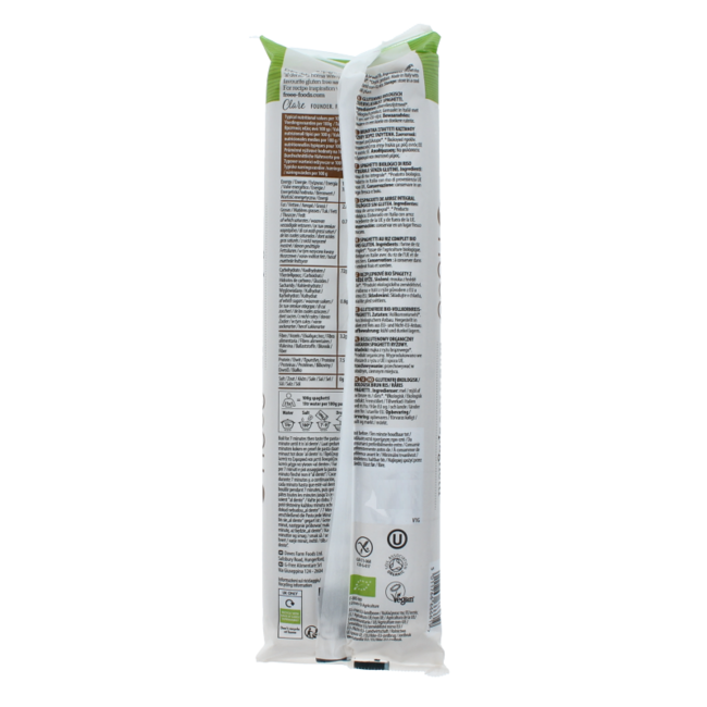 Espaguetis de arroz integral sin gluten bio 500 gramos