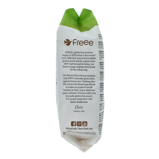 Penne de riz complet bio sans gluten 500 g